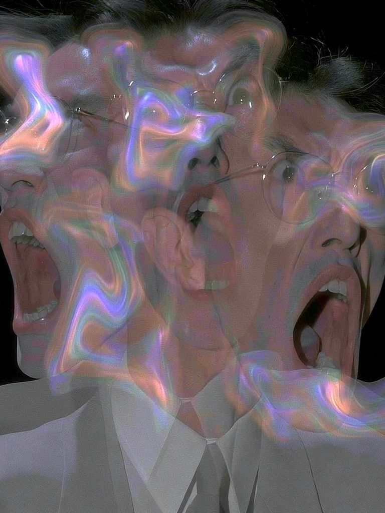 Surreal Scream Portrait Print. poster — fine-art art