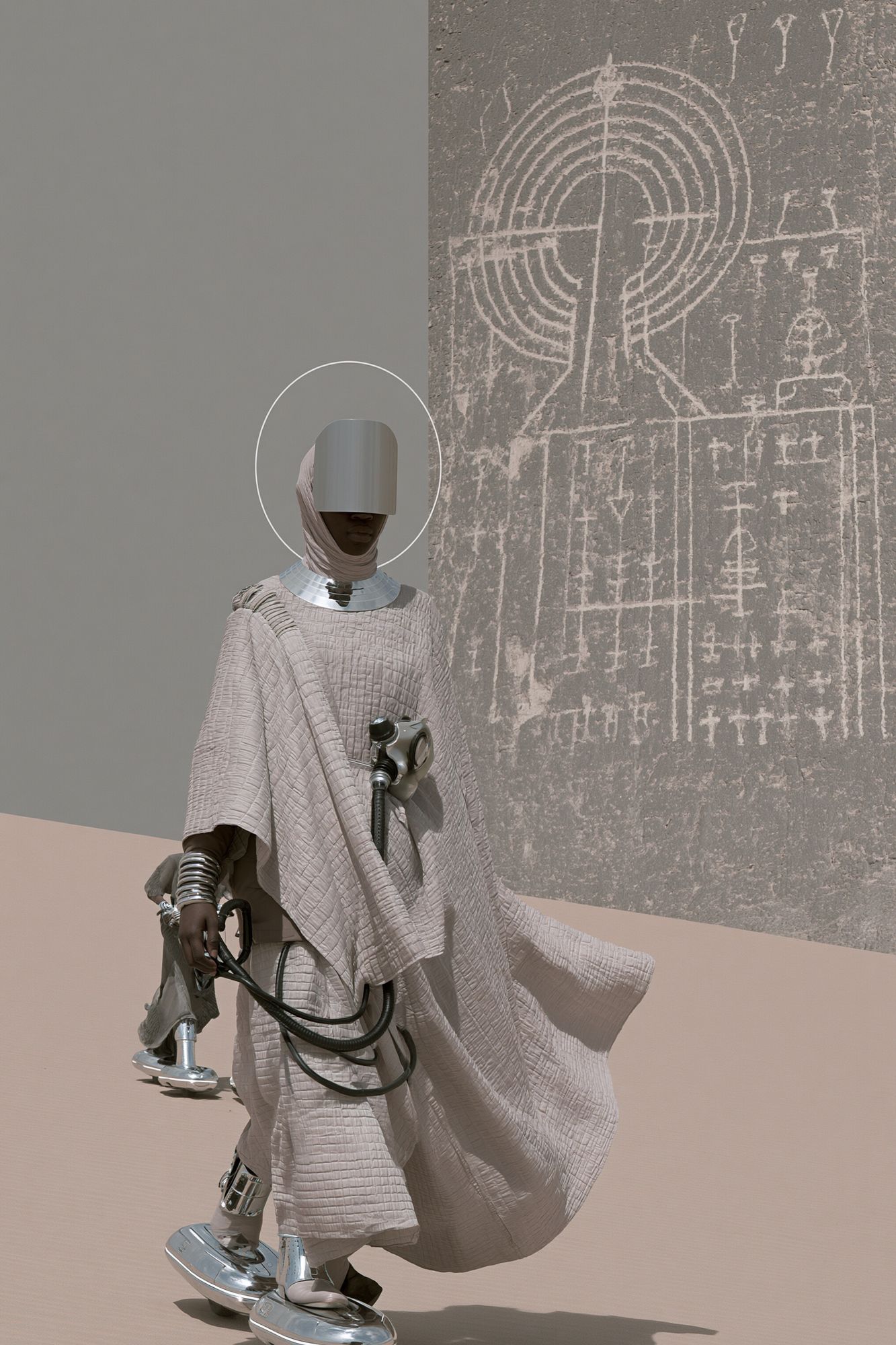 Futurist Fashion Figure Poster. poster — fashion art