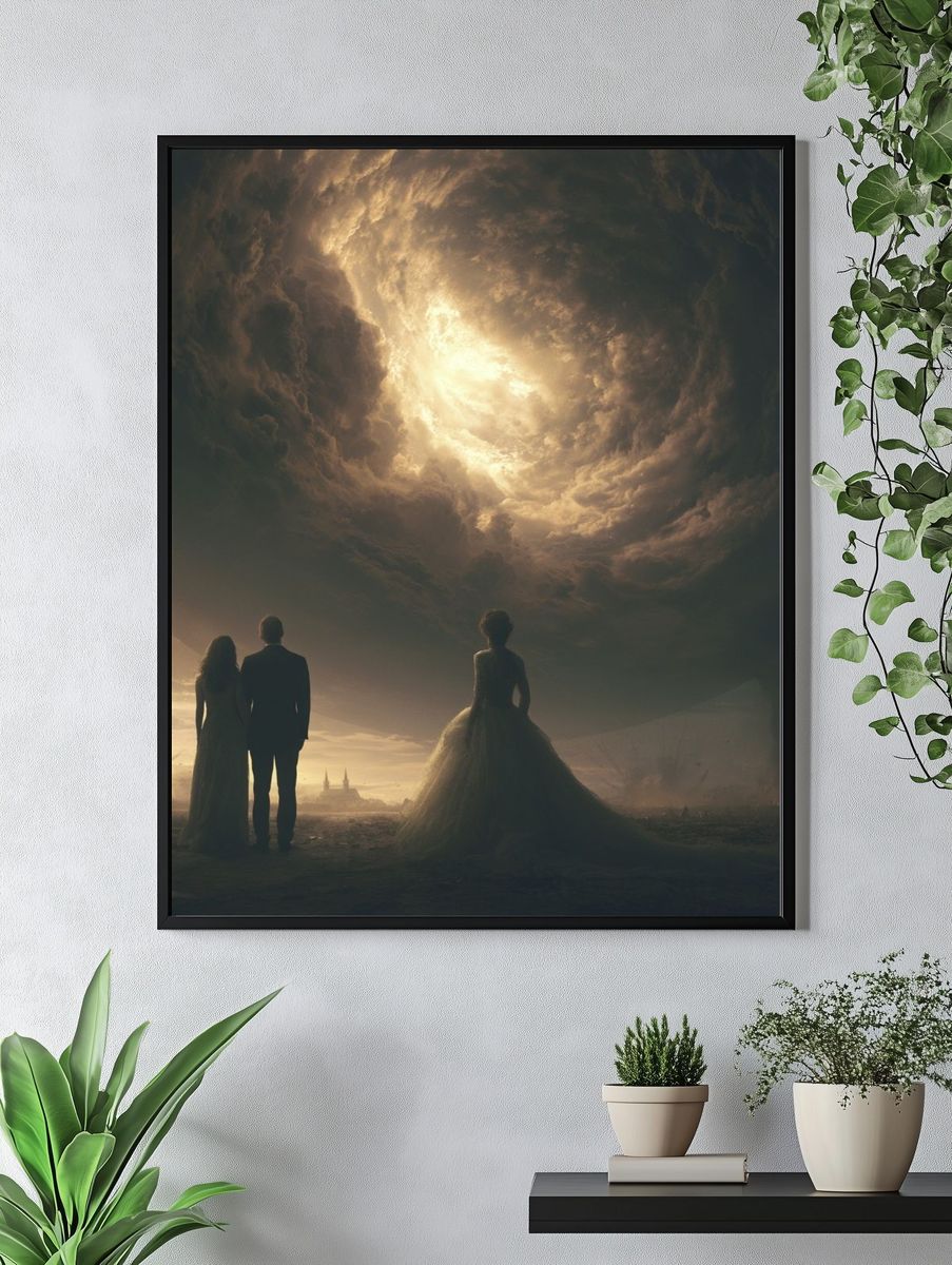 Apocalyptic Sky Romance Poster. — room view 4