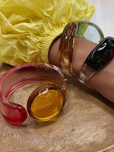 Colorful Resin Bangles Photography Poster.