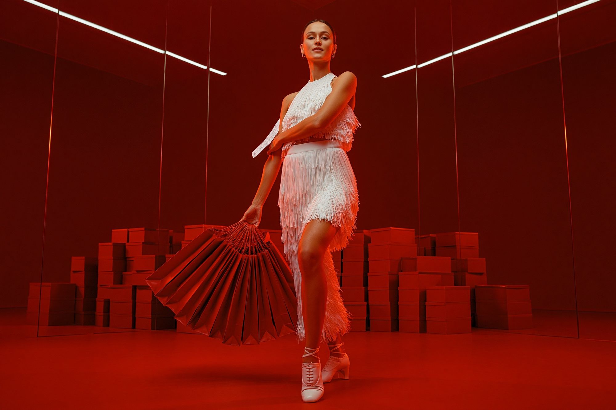 Red Fashion Runway Poster. poster detail