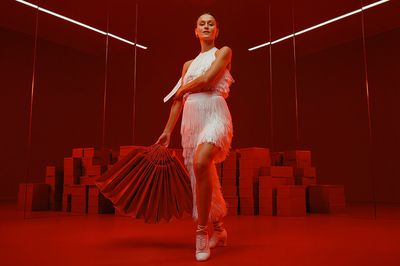 Red Fashion Runway Poster.