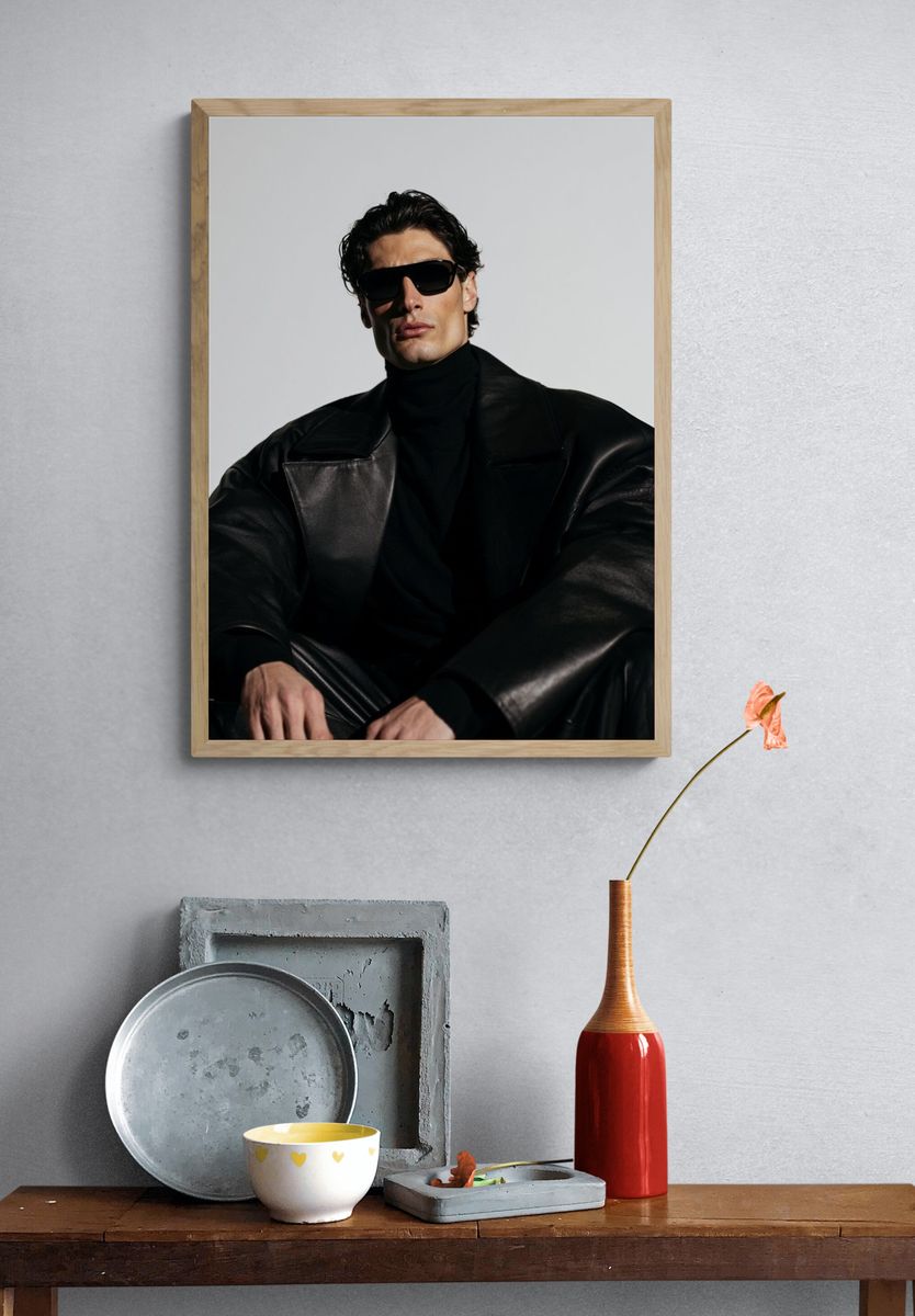 Fashion Portrait in Black Poster. — room view 3