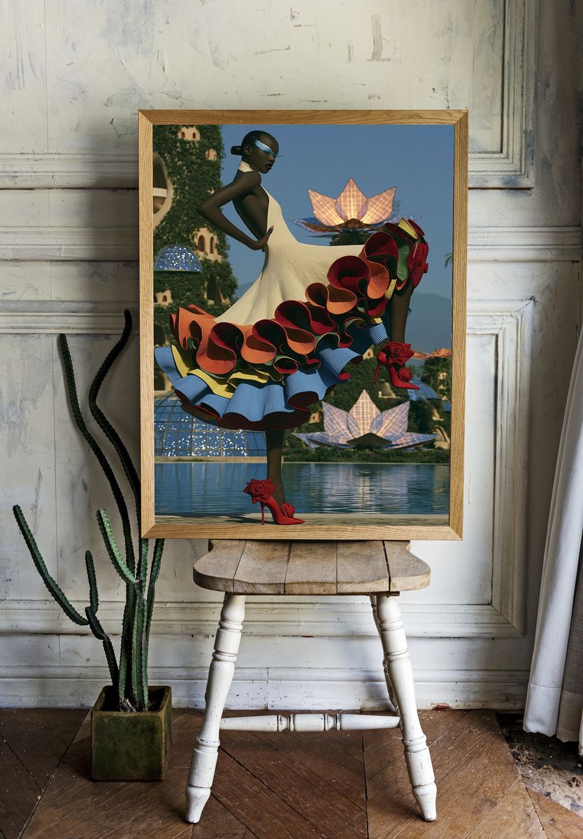 Fashion Surrealism Poster. — room view 1