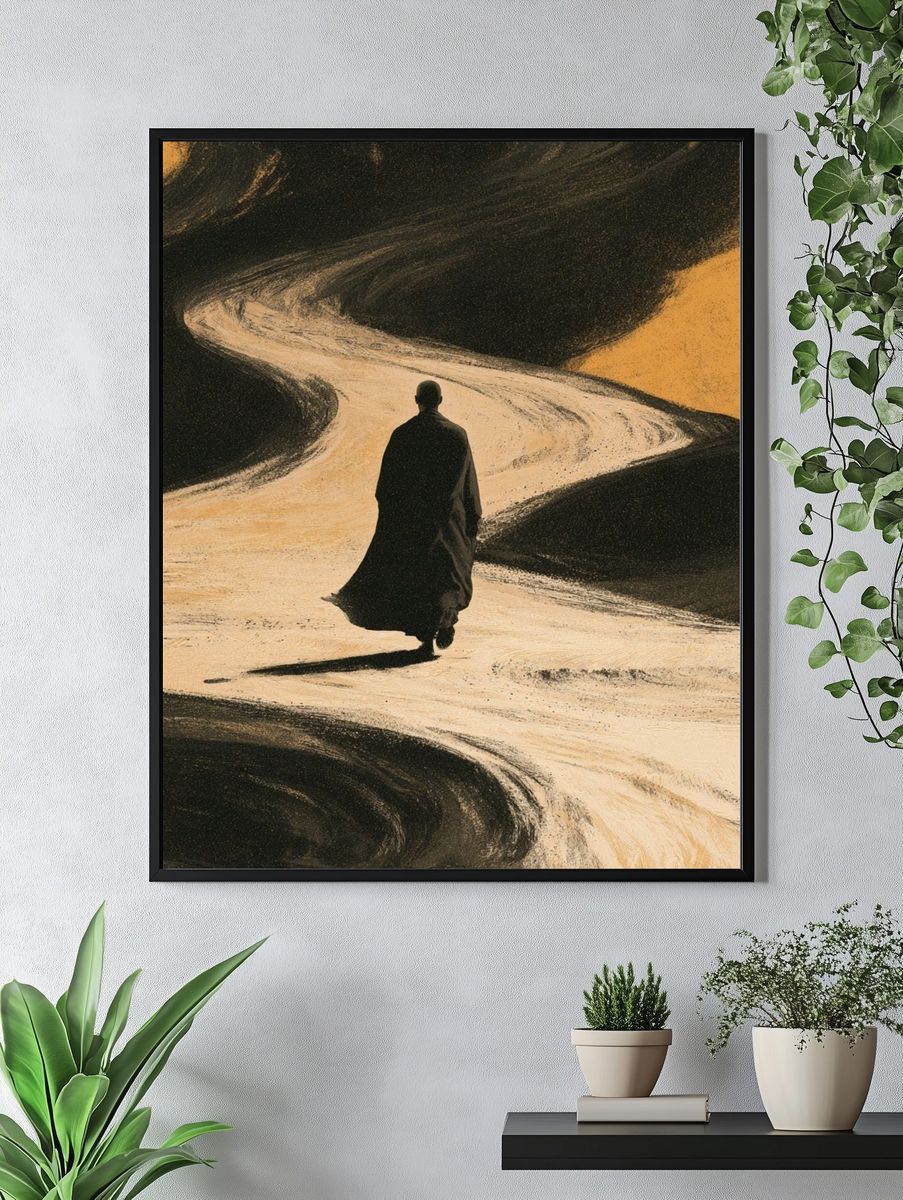 Desert Wanderer Surrealism Print. — room view 4