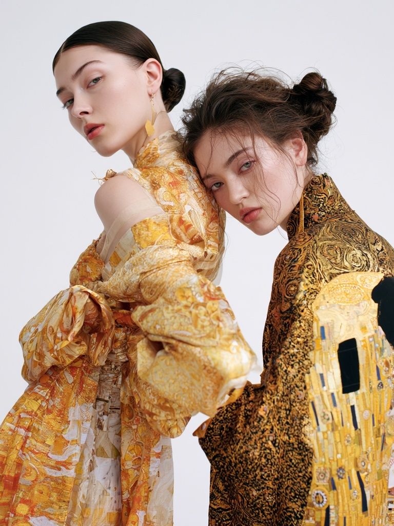 Avant-Garde Fashion Portrait Poster. poster — fashion art