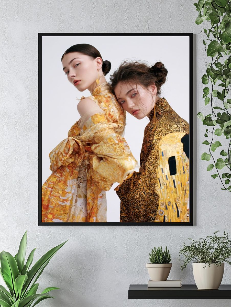 Avant-Garde Fashion Portrait Poster. — room view 4