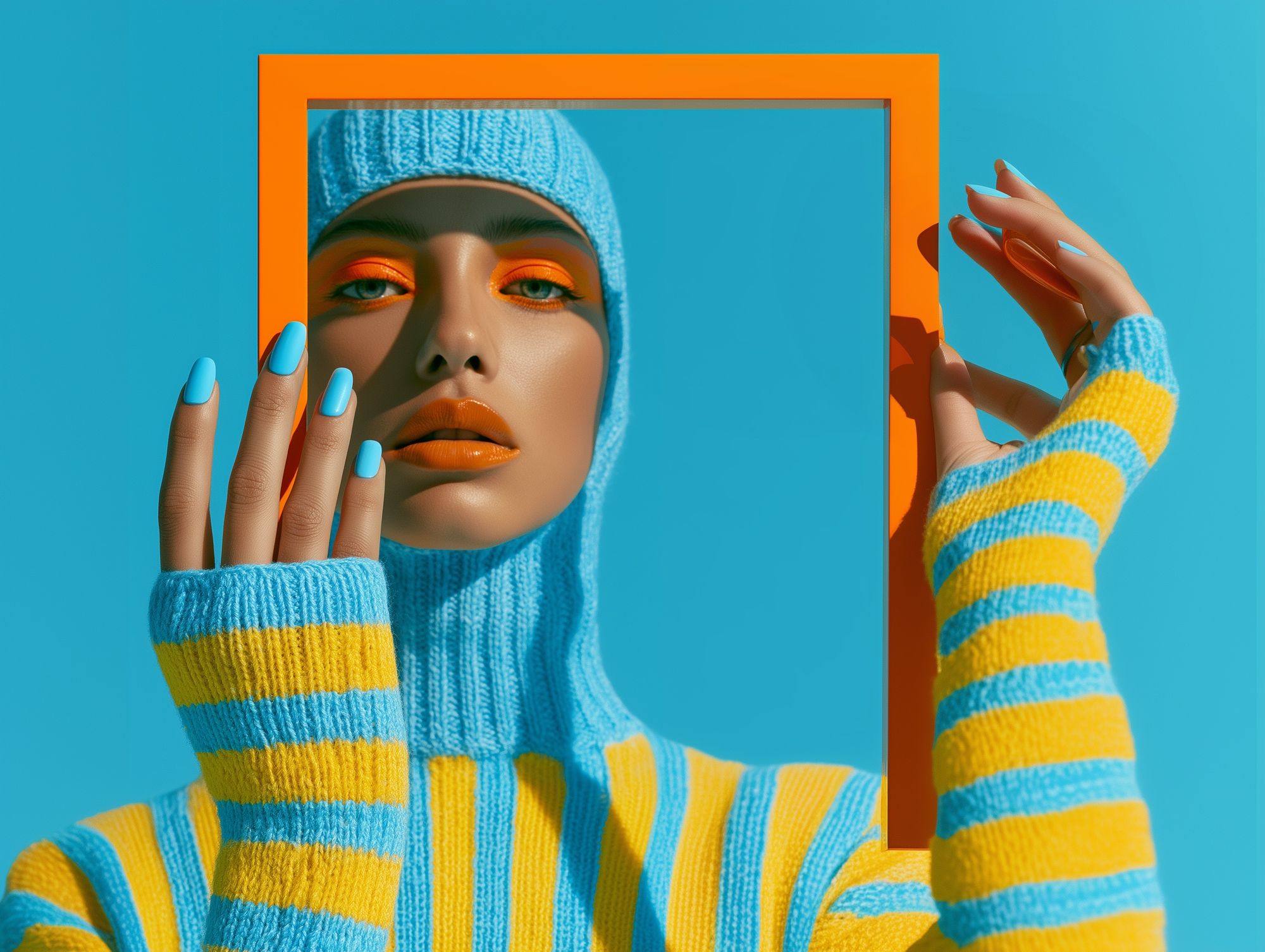 Colorful Fashion Portrait Poster. poster — fashion art