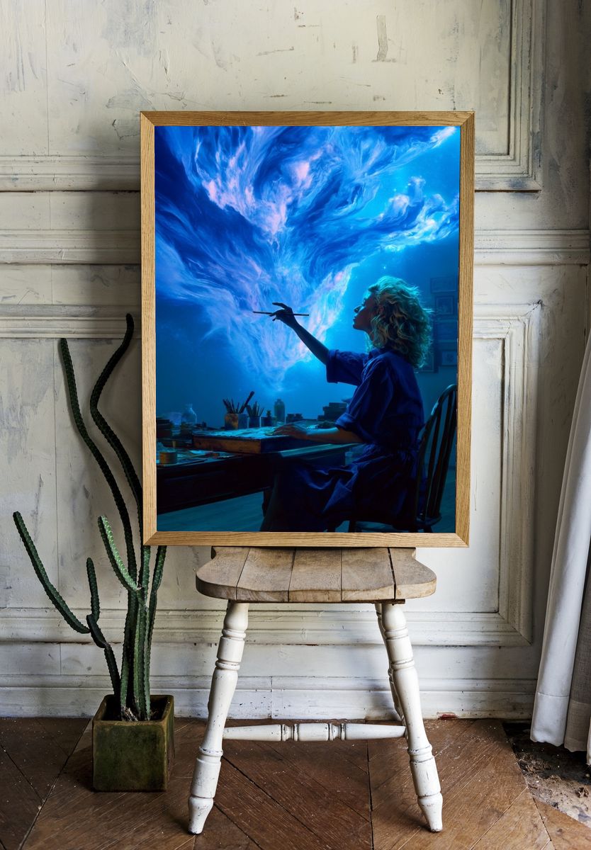 Dream Painter Surrealism Poster. — room view 1