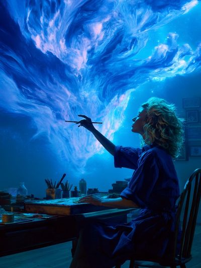 Dream Painter Surrealism Poster. poster print