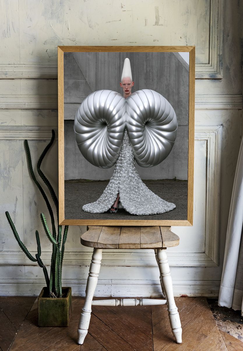 Avant-Garde Fashion Portrait Print. — room view 1