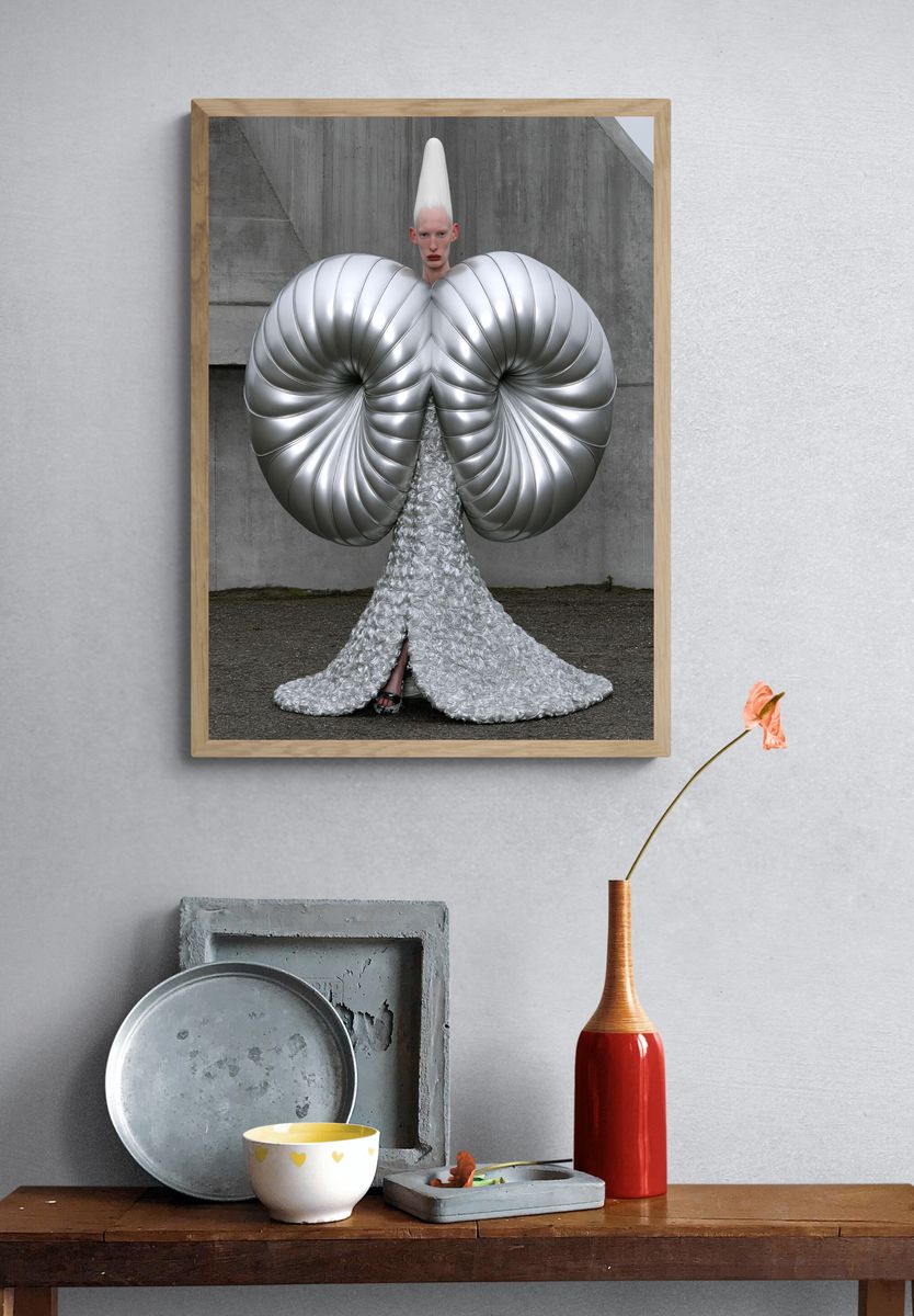 Avant-Garde Fashion Portrait Print. — room view 3