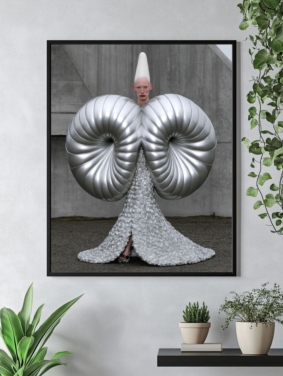 Avant-Garde Fashion Portrait Print. — room view 4