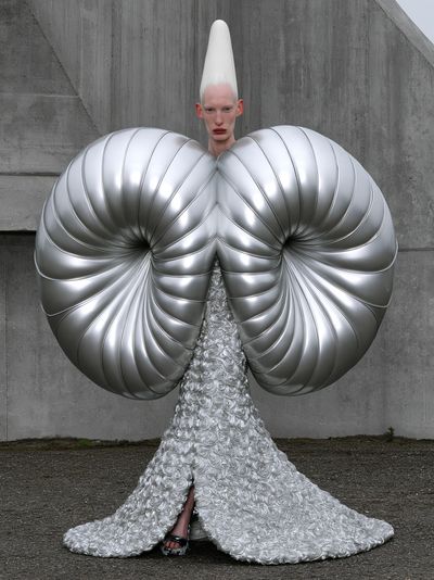 Avant-Garde Fashion Portrait Print. poster