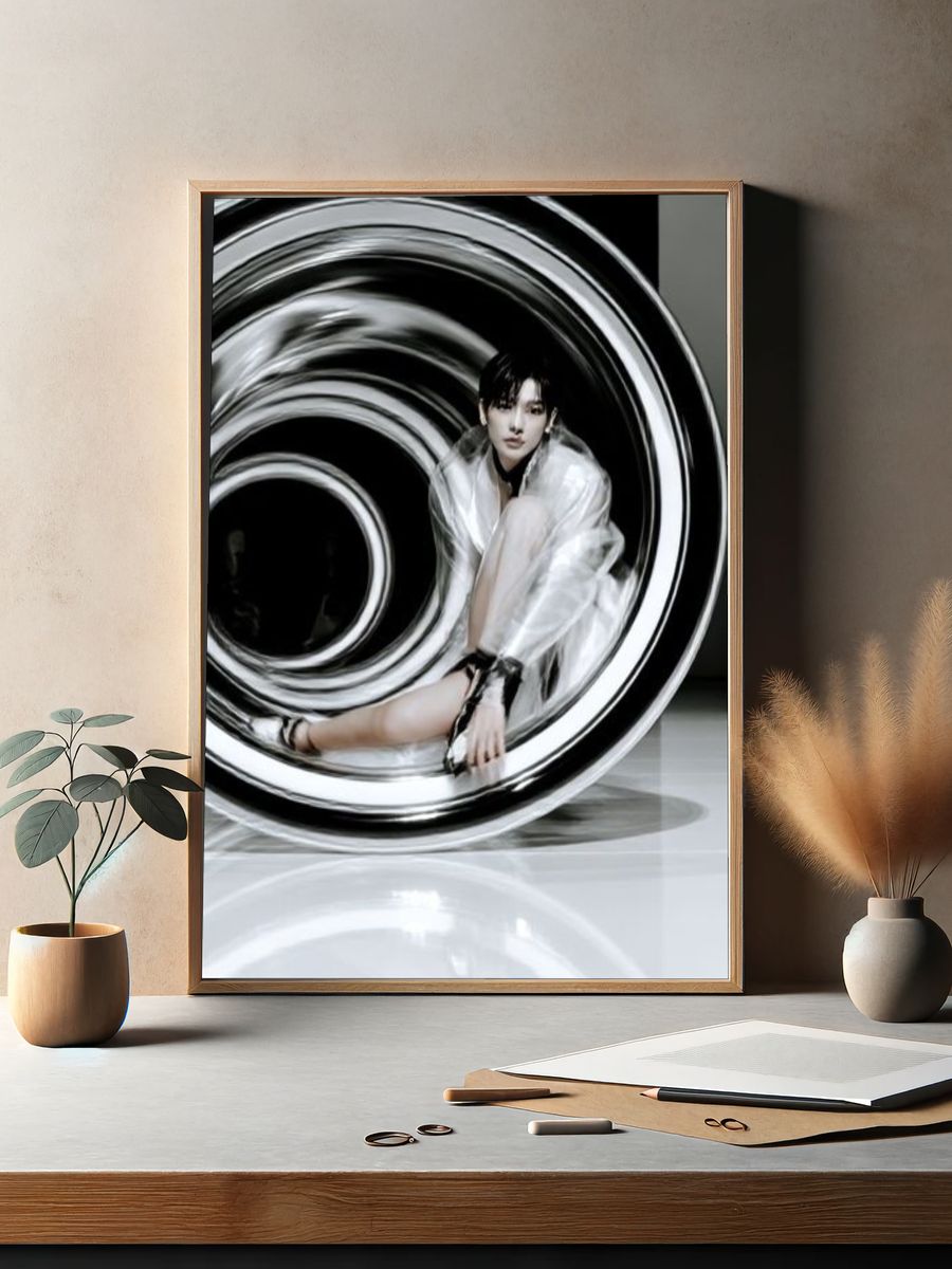 Surreal Fashion Portrait Poster. — room view 2