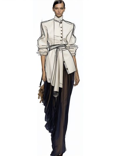 Fashion Runway Sketch Poster. poster