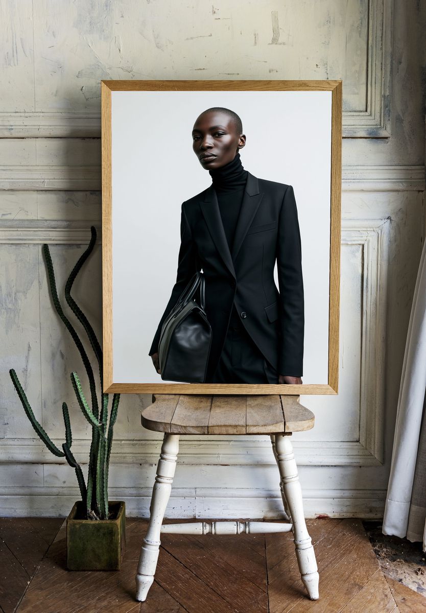 Minimalist Fashion Portrait Poster. — room view 1