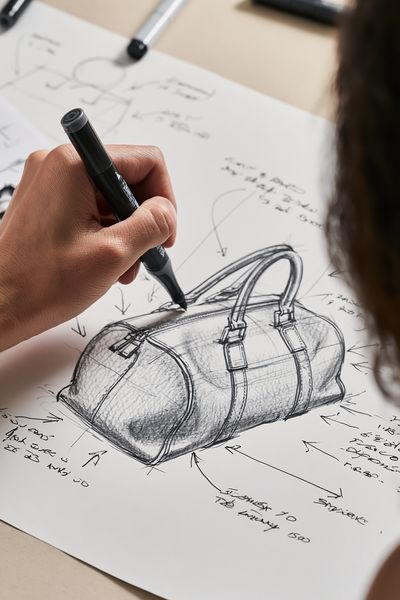 Luxury Handbag Sketch Poster. poster