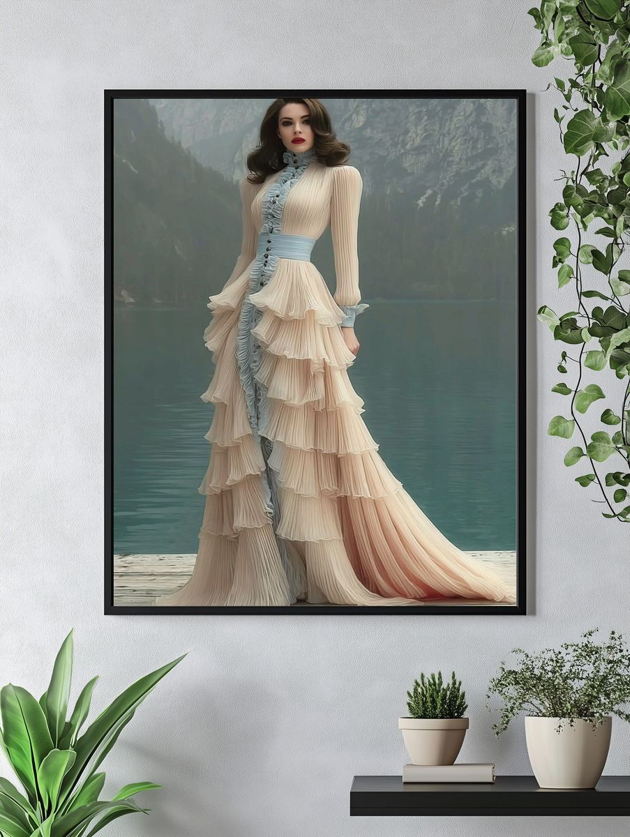 Elegant Fashion Portrait Poster. — room view 4