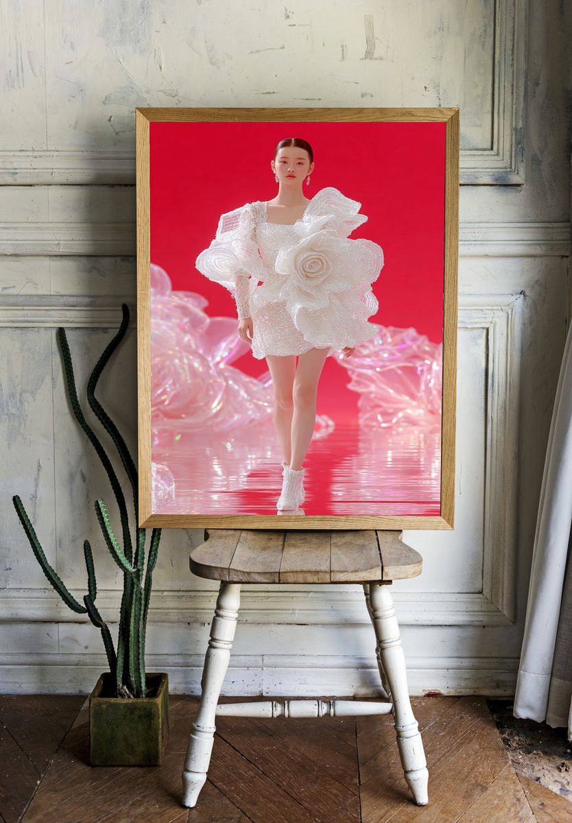 Avant-Garde Fashion Runway Poster. room preview