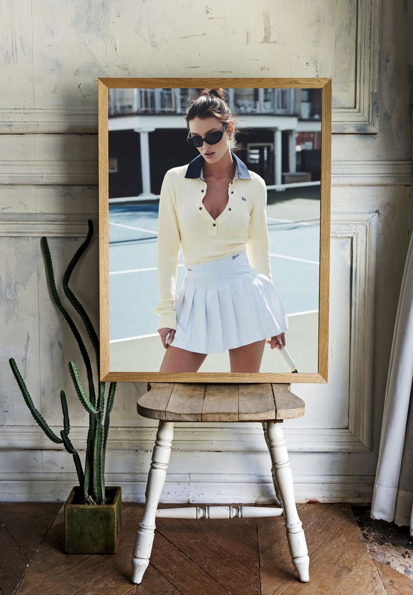 Fashion Model Tennis Court Poster. — room view 1