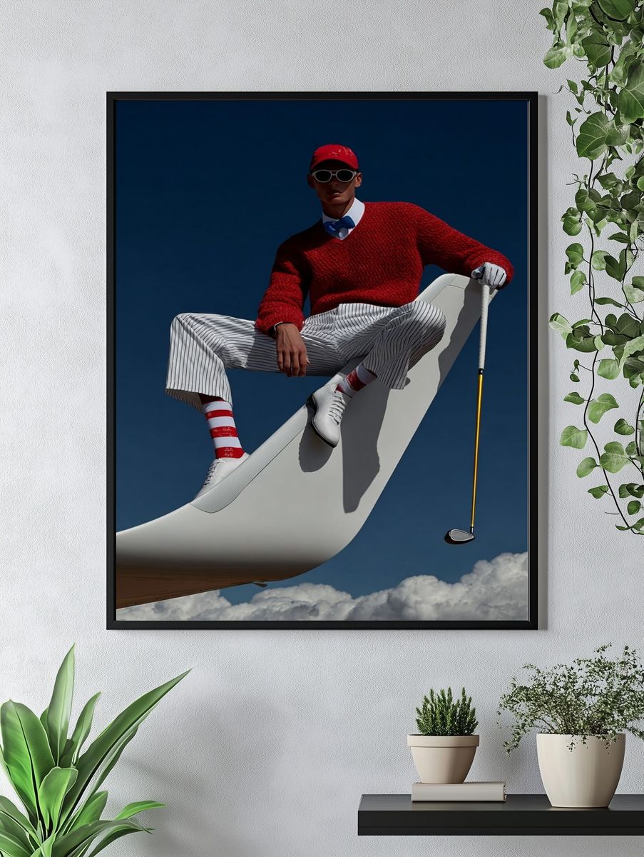 Stylish Golfer — Fashion Print. — room view 4