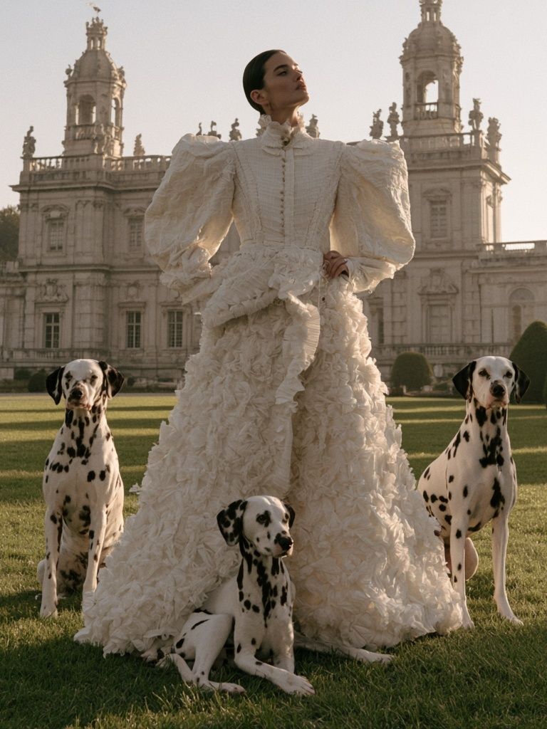 Dalmatian Fashion Portrait Poster. poster — fashion art