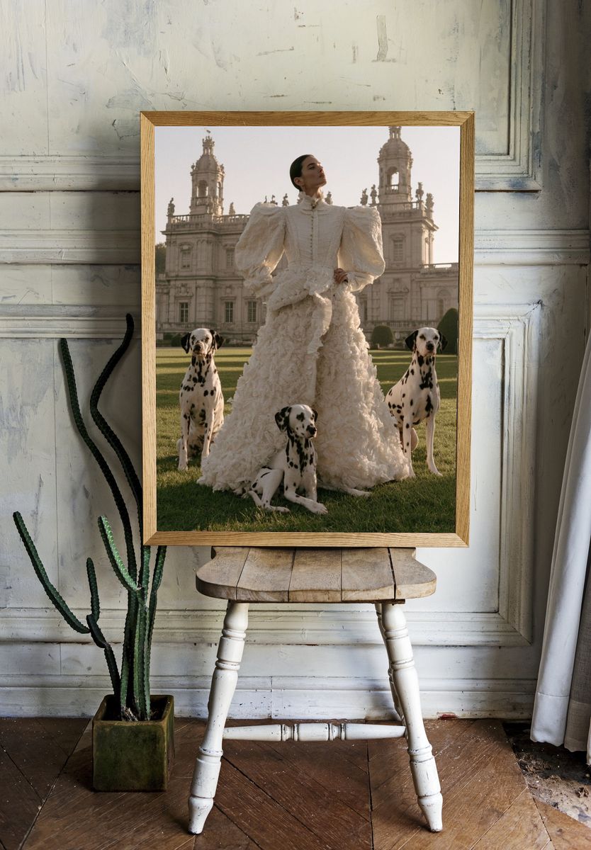 Dalmatian Fashion Portrait Poster. — room view 1