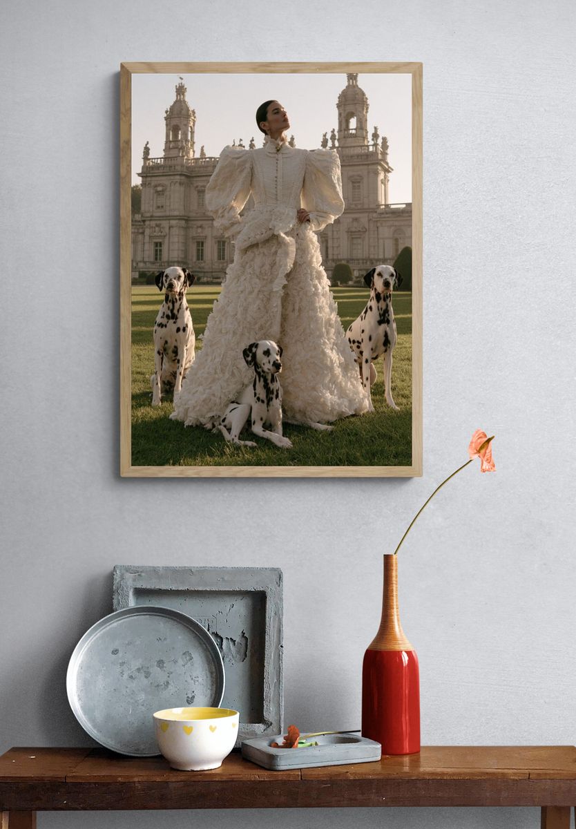 Dalmatian Fashion Portrait Poster. — room view 3