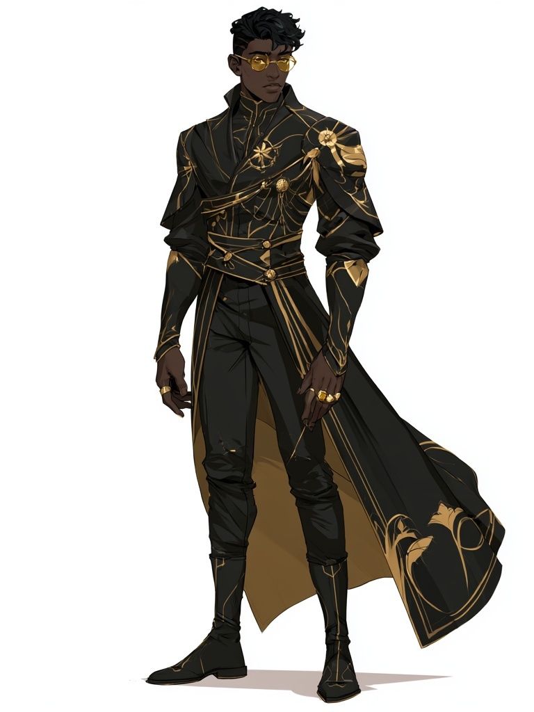 Elegant Fashion Character Poster. poster — fashion art