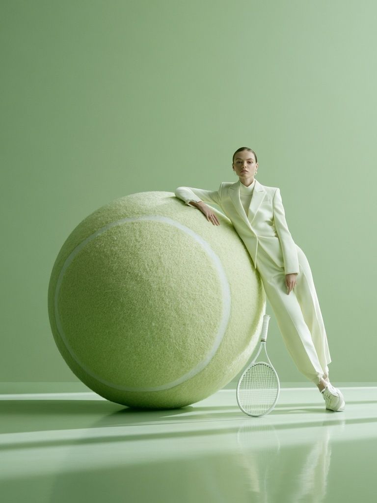 Tennis Fashion Portrait Poster. poster — fashion art