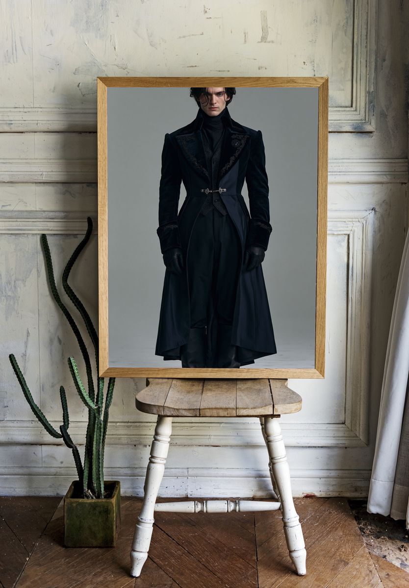 Gothic Fashion Portrait Poster. — room view 1