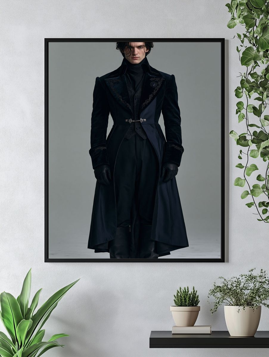 Gothic Fashion Portrait Poster. — room view 4