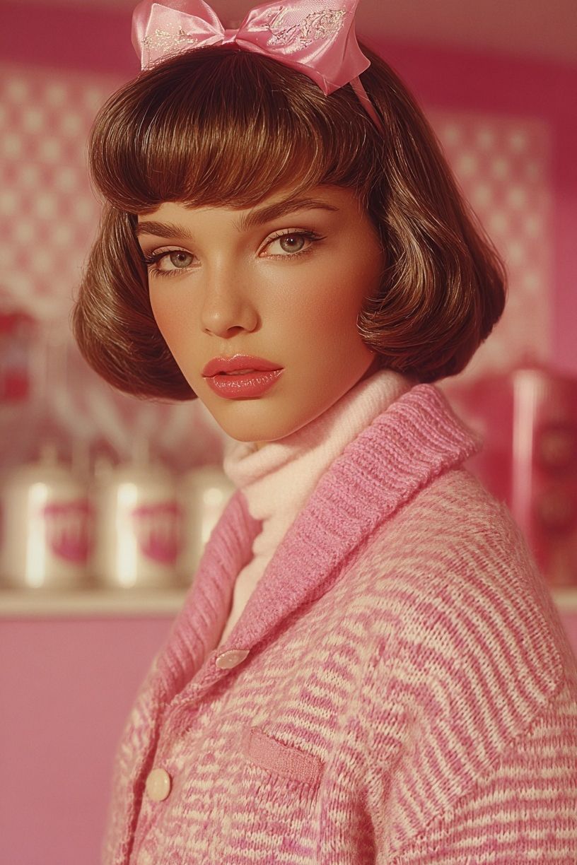 Pink Portrait Fashion Poster. poster — fashion art
