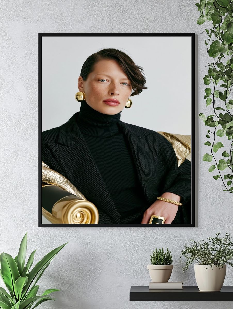 Luxury Fashion Portrait Poster. — room view 4