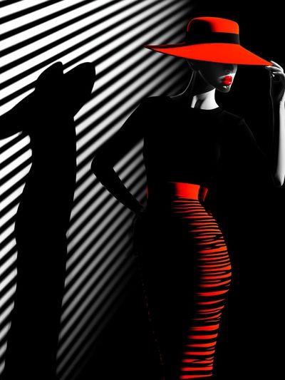 Red Hat Fashion Poster.