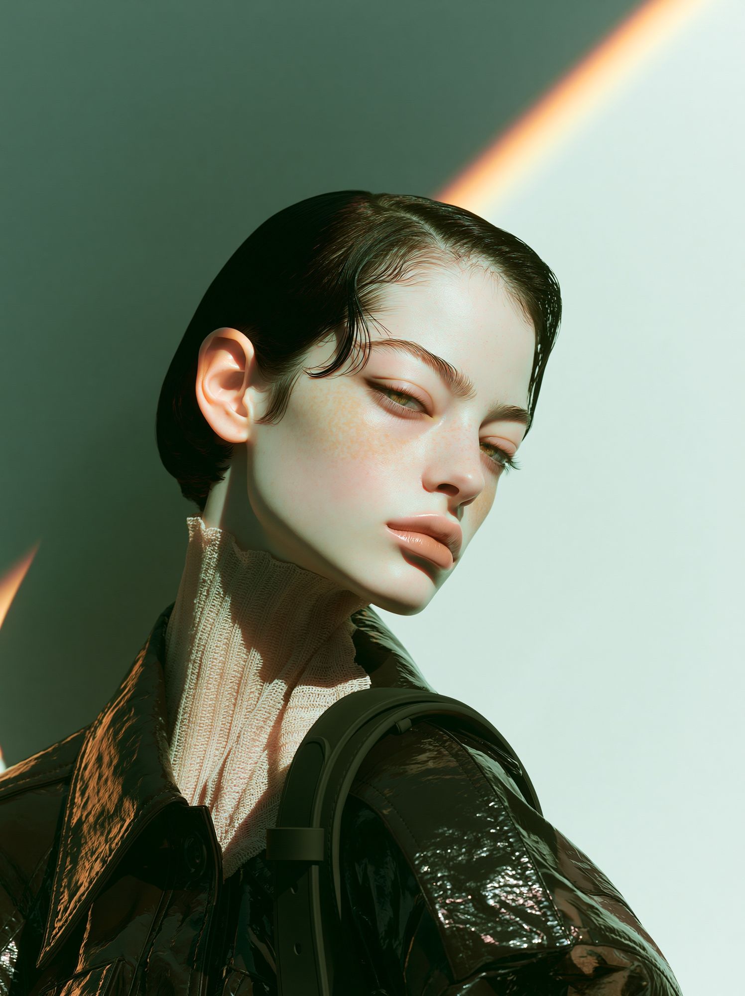 Editorial Portrait Fashion Poster. poster detail