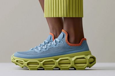 Colorblock Sneaker Fashion Poster. poster