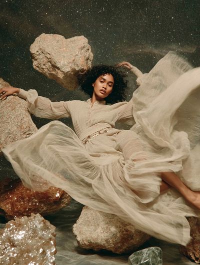 Celestial Fashion Portrait Print. poster print