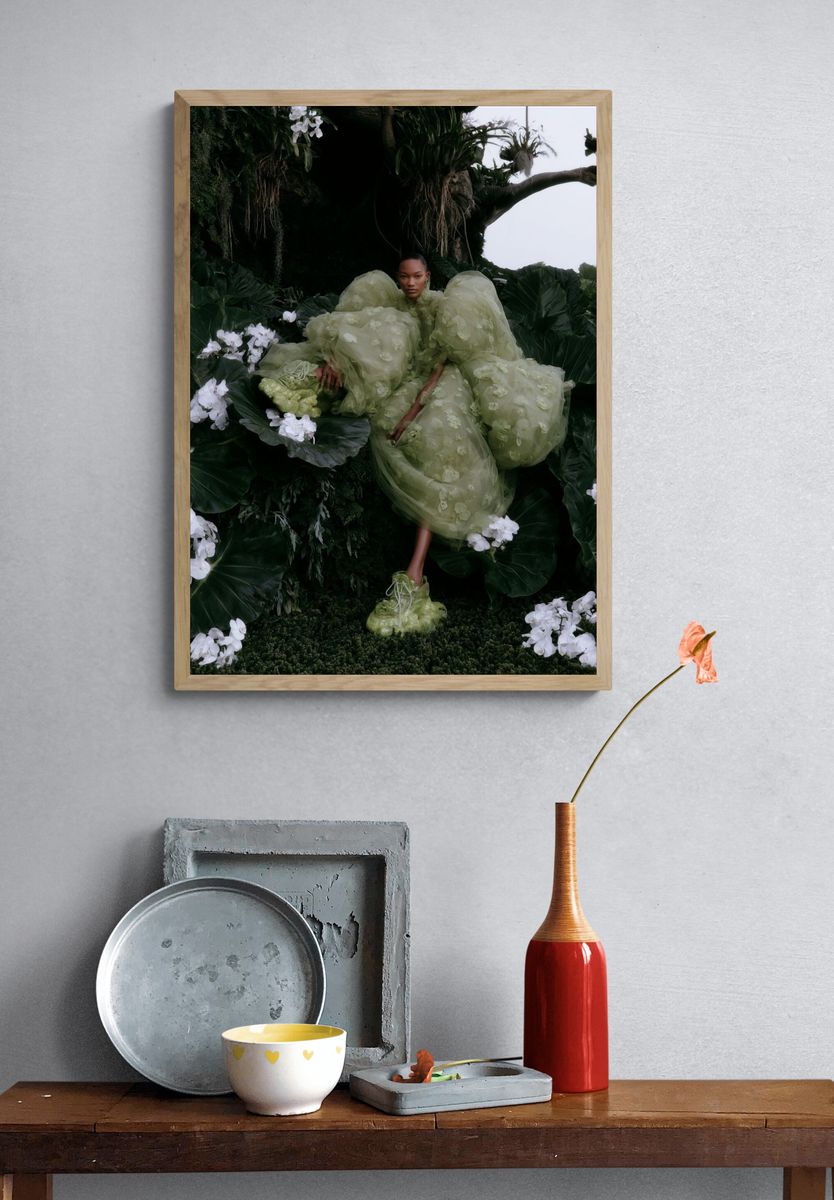 Botanical Couture Fashion Poster. — room view 3