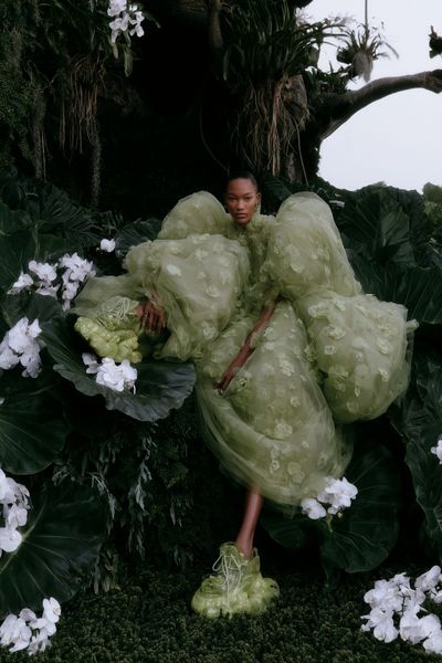 Botanical Couture Fashion Poster.