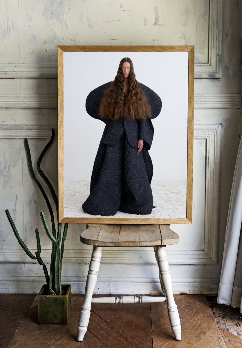 Avant-Garde Fashion Portrait Print. — room view 1