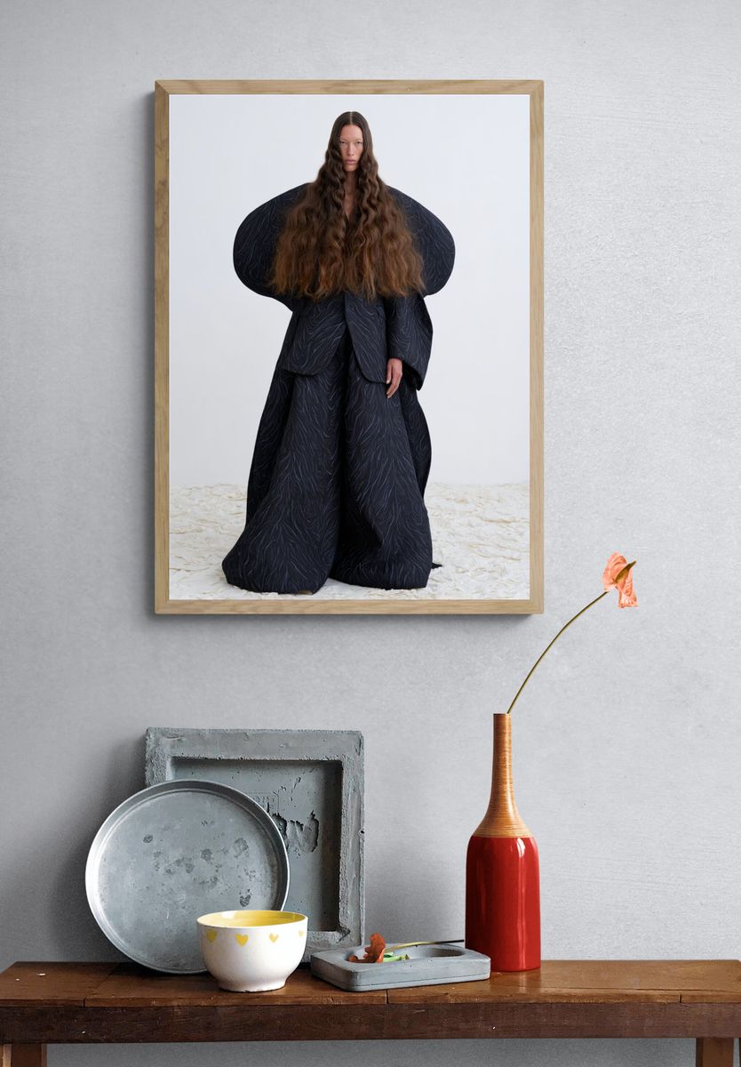 Avant-Garde Fashion Portrait Print. — room view 3