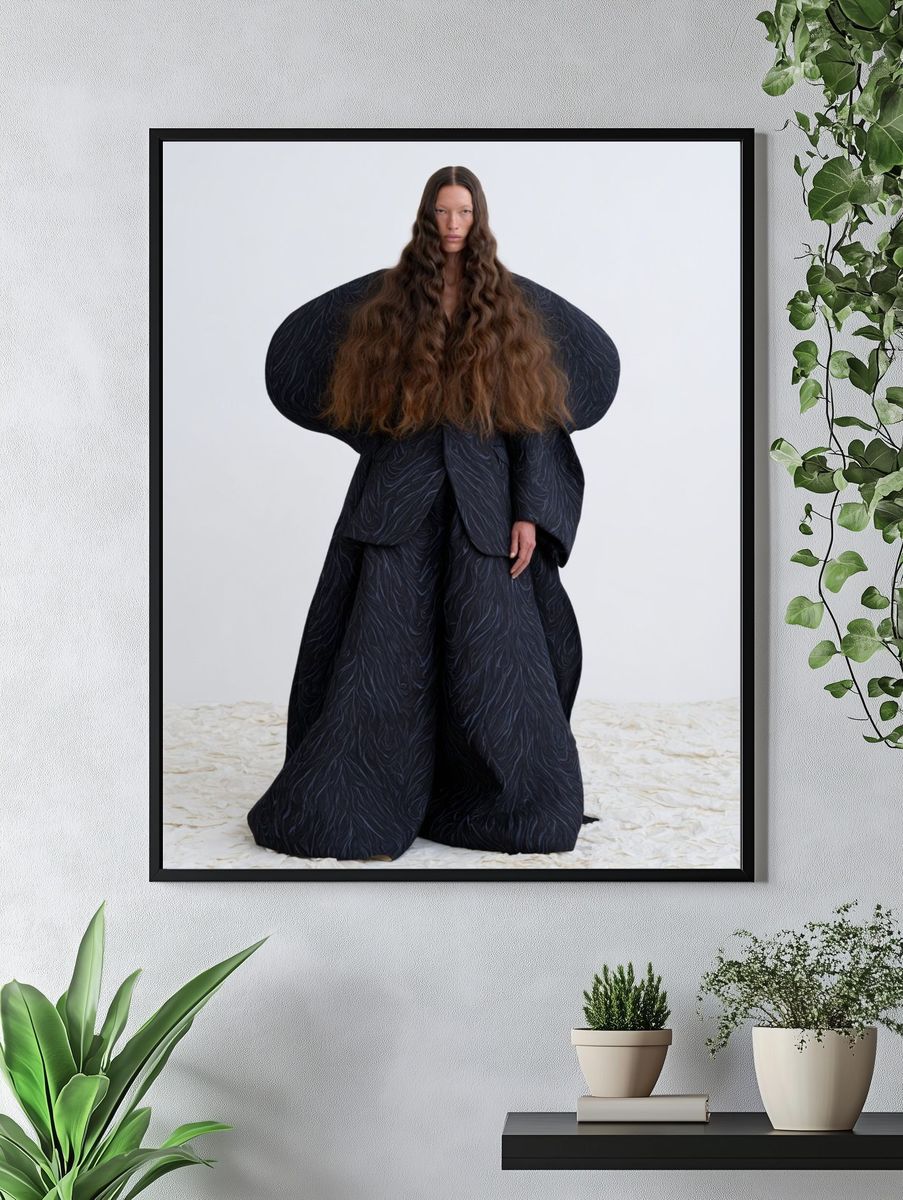 Avant-Garde Fashion Portrait Print. — room view 4