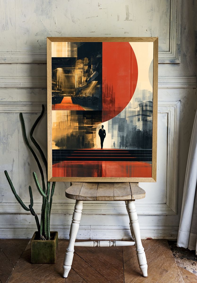 Urban Noir Surrealism Poster. — room view 1