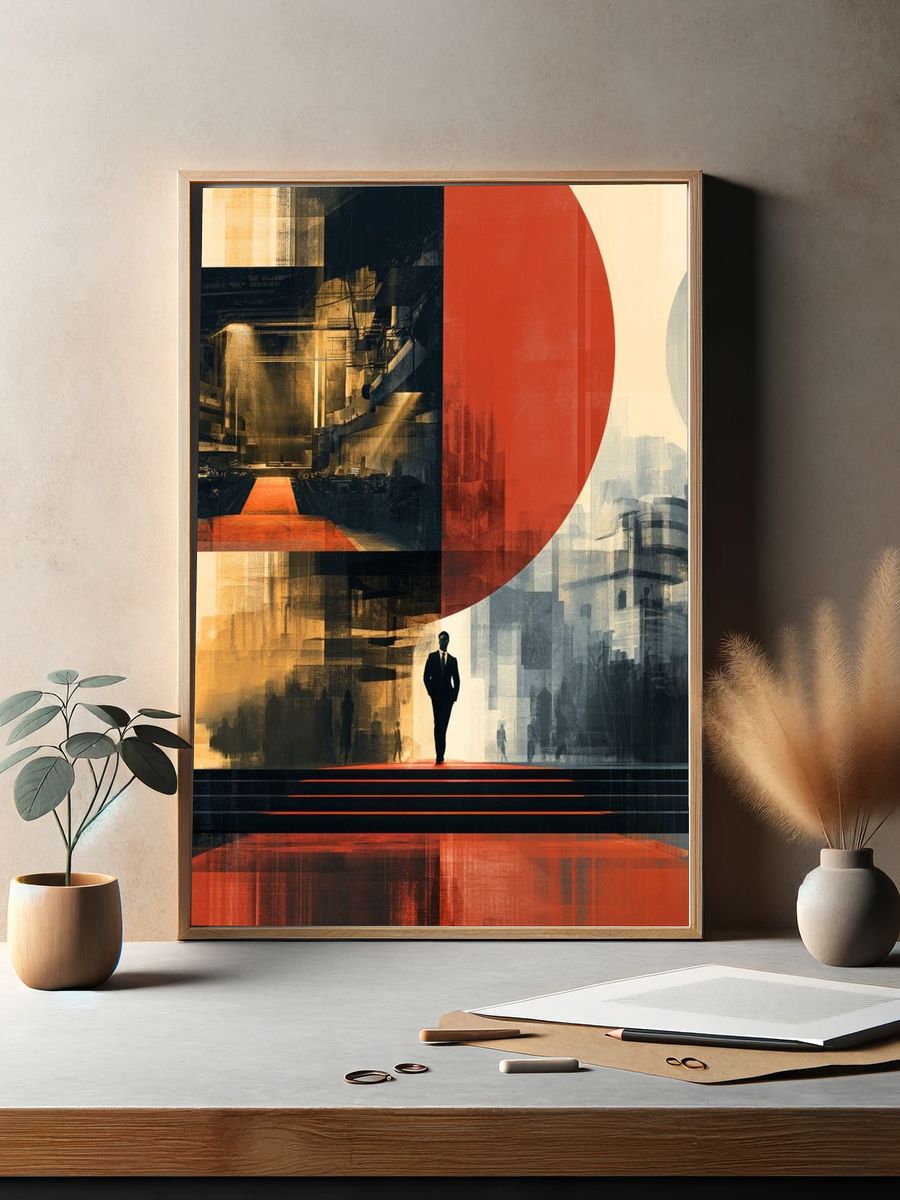 Urban Noir Surrealism Poster. — room view 2