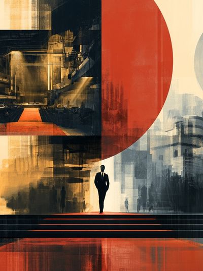 Urban Noir Surrealism Poster. poster