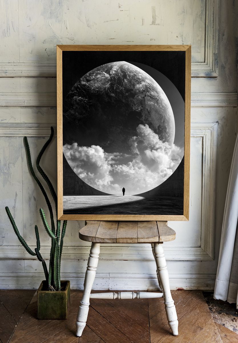 Surreal Earth Portal Print. — room view 1