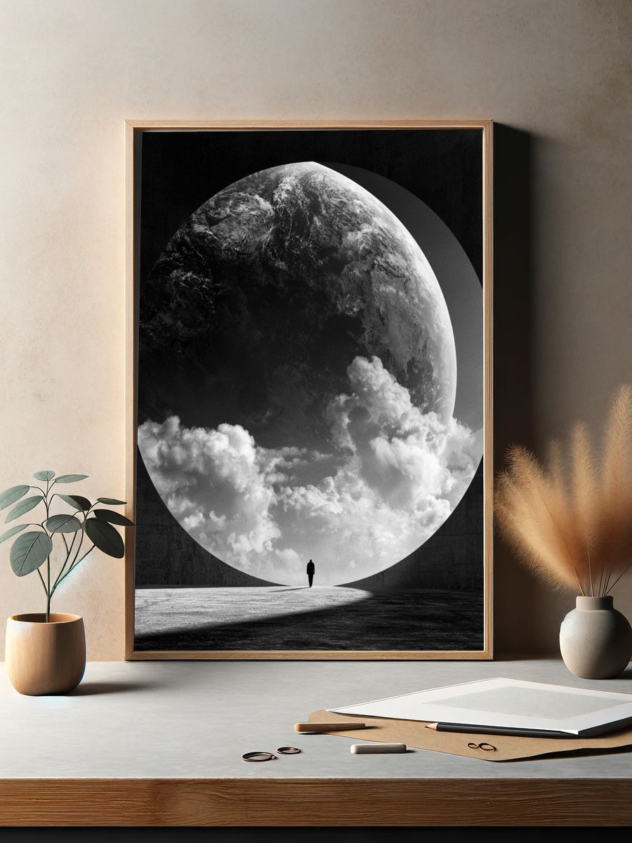 Surreal Earth Portal Print. — room view 2