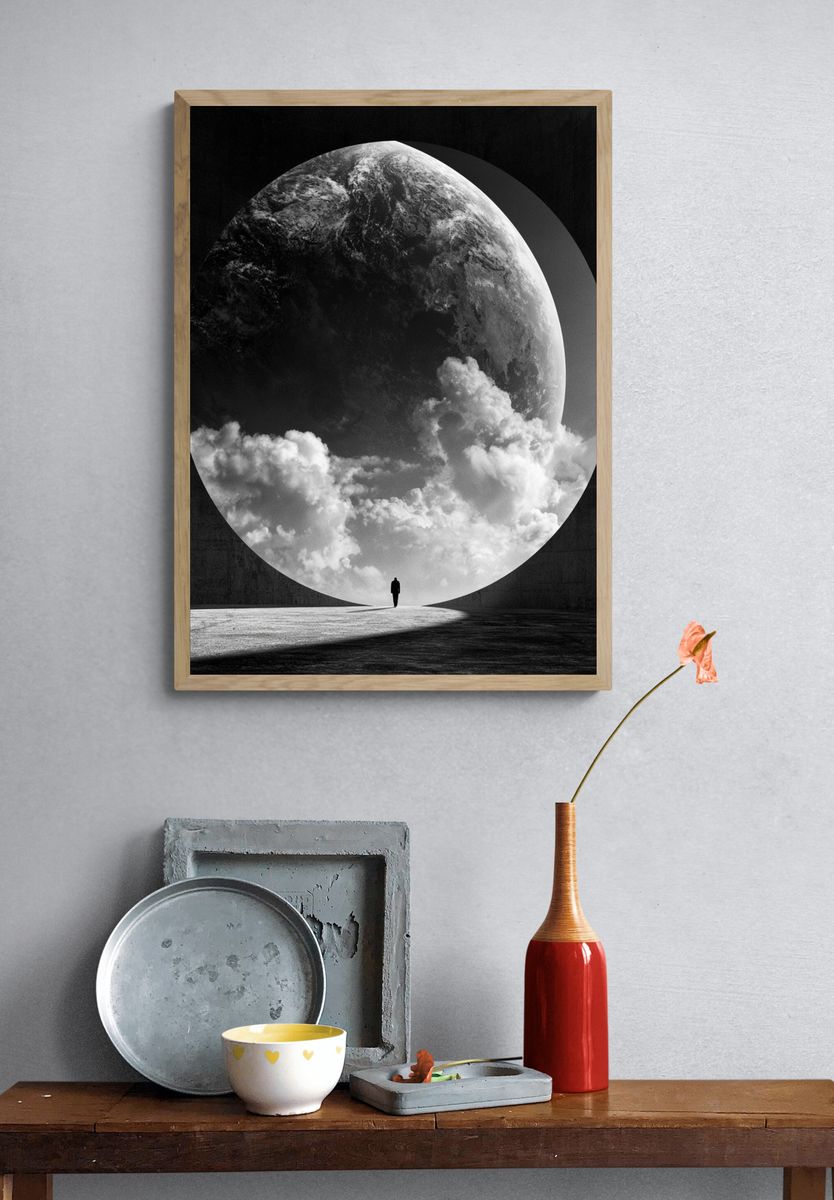 Surreal Earth Portal Print. — room view 3